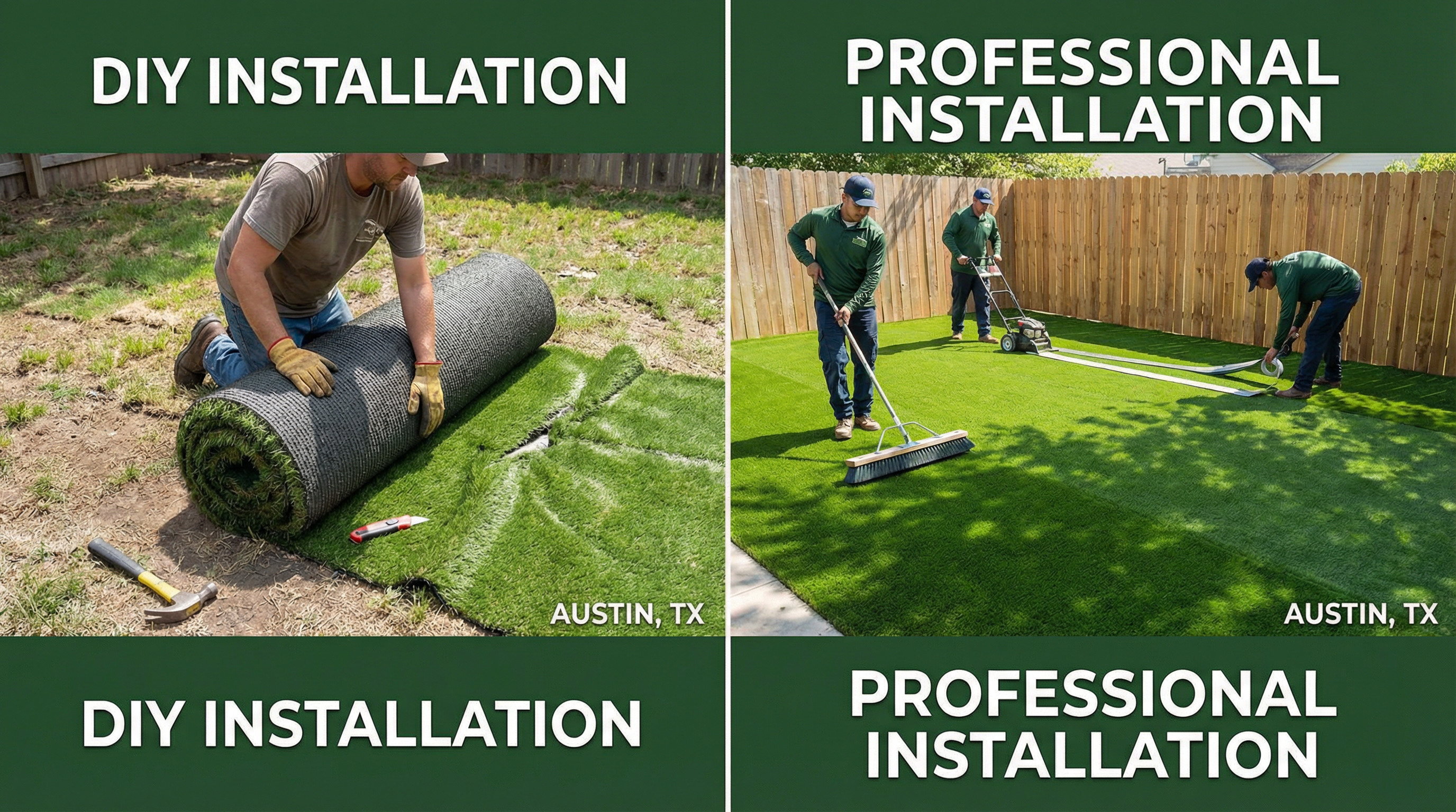 DIY vs Professional Artificial Turf Installation: What You Need to Know