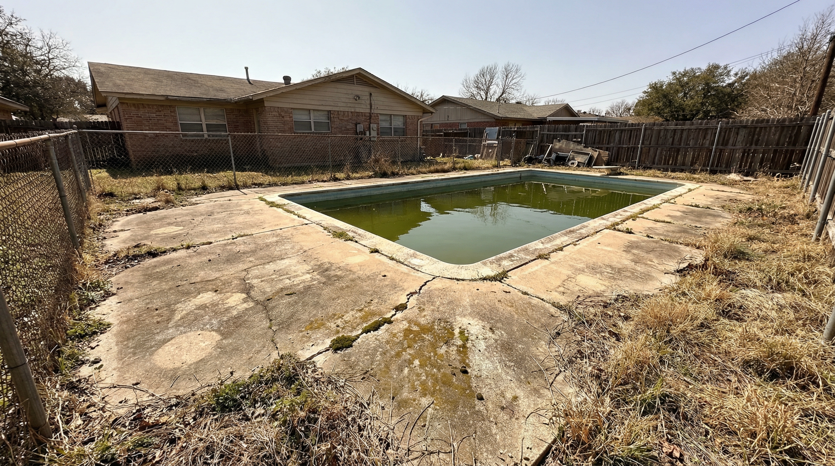 Pool Deck Transformation - Before