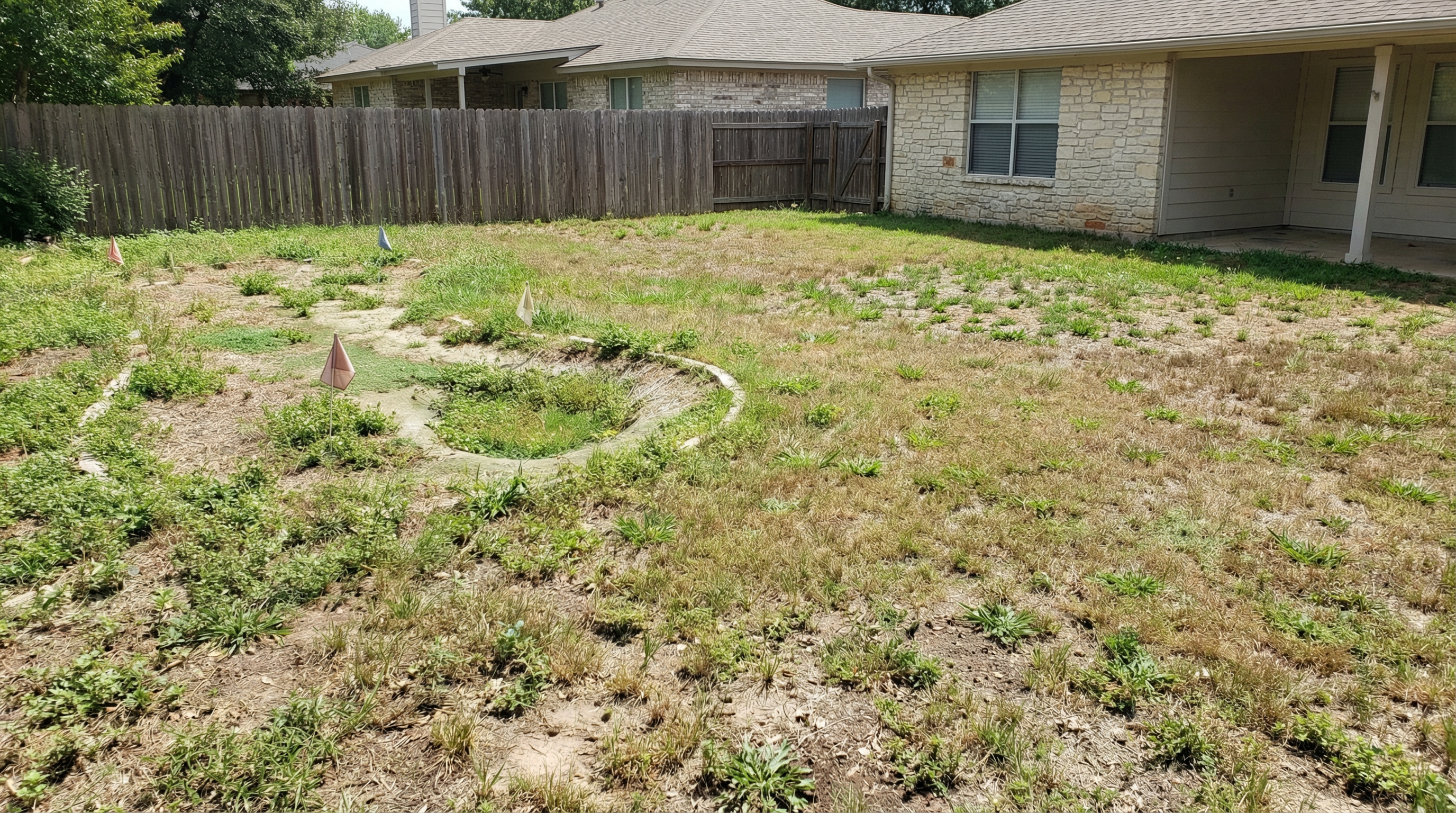 From Mud Pit to Putting Green - Before